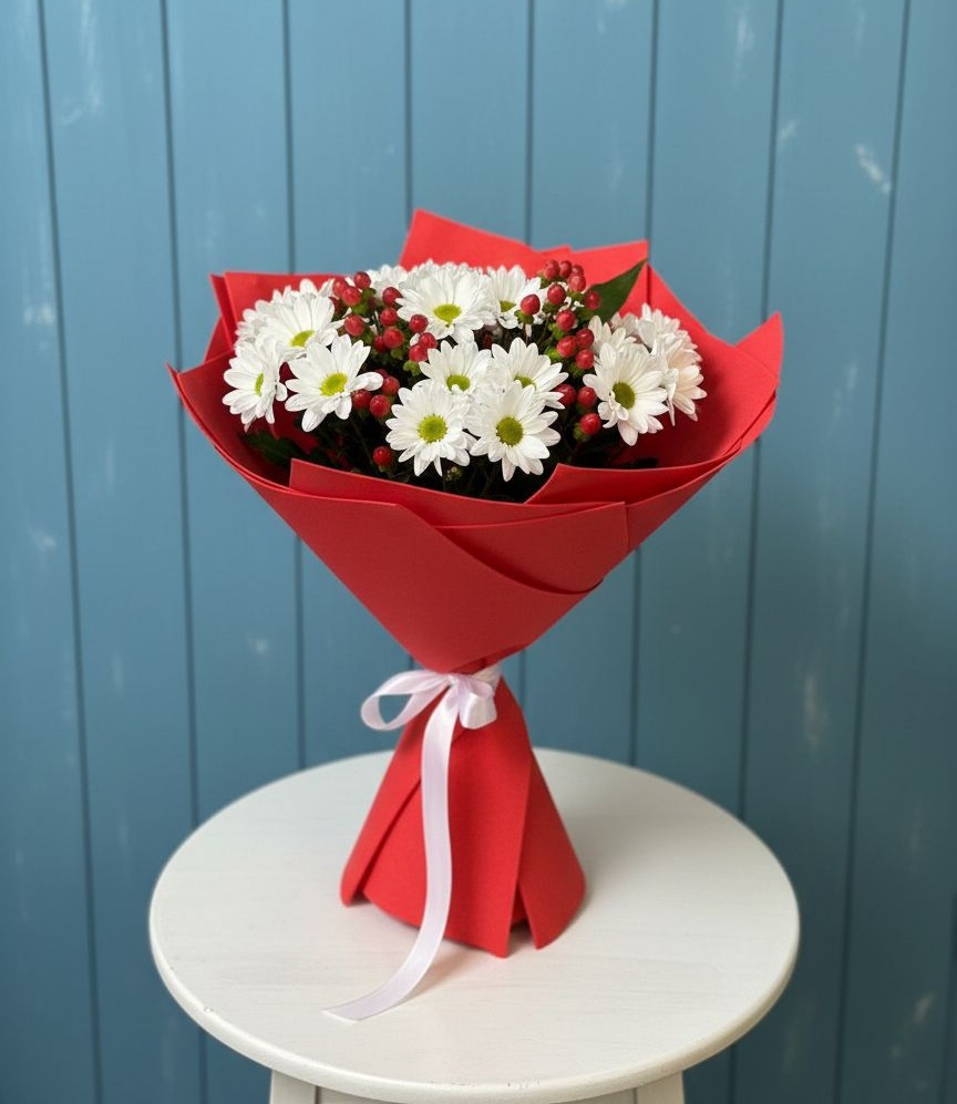 Букет цветов из: Хризантемы в Манаскенте