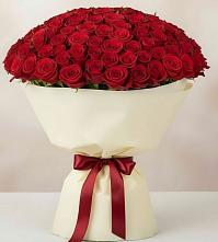 Букет 101 Красная роза Милано в Манаскенте