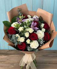 Букет цветов из:  Розы и Альстромерии в Манаскенте