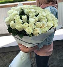Букет 35 Белых роз #REPLACE_PRED# Манаскенте