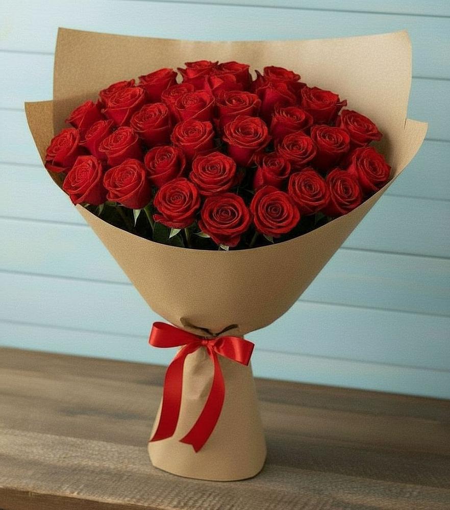Букет Красные розы Милано в Манаскенте