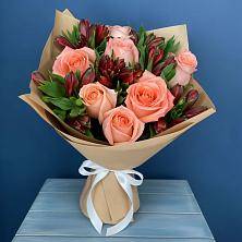 Букет цветов из:  Розы и Альстромерии в Манаскенте