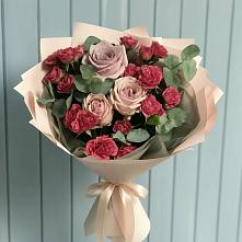Букет цветов из:  Гвоздики и Розы #REPLACE_PRED# Манаскенте