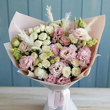 Букет цветов из:  Альстромерии и Розы в Манаскенте